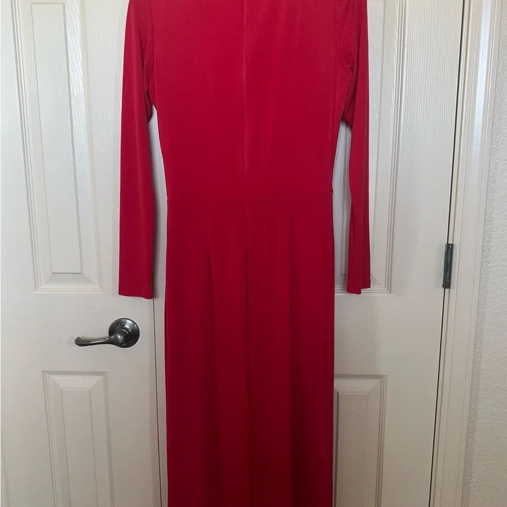 Elegant Red Jumpsuit by EX Coast Red Jumpsuit Size 6 - Picture 6 of 14